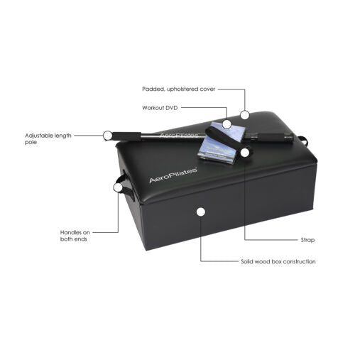05-0025 AeroPilates Elevation Box & Pole for Strength, Balance (Used)