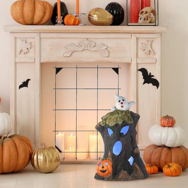 18 in. Haunted Tree Trunk with LED Light