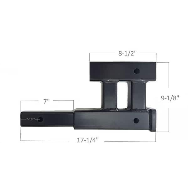 4000 lbs. GTW Capacity Dual Hitch Extension