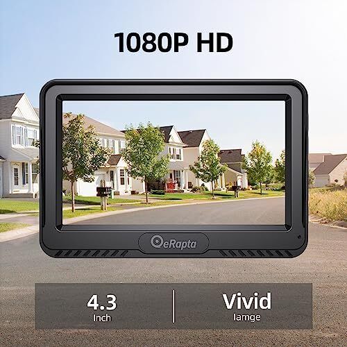 A43 Backup Camera 4.3hd 1080p Rear View Monitor Kit With Ip69 Waterproof Night