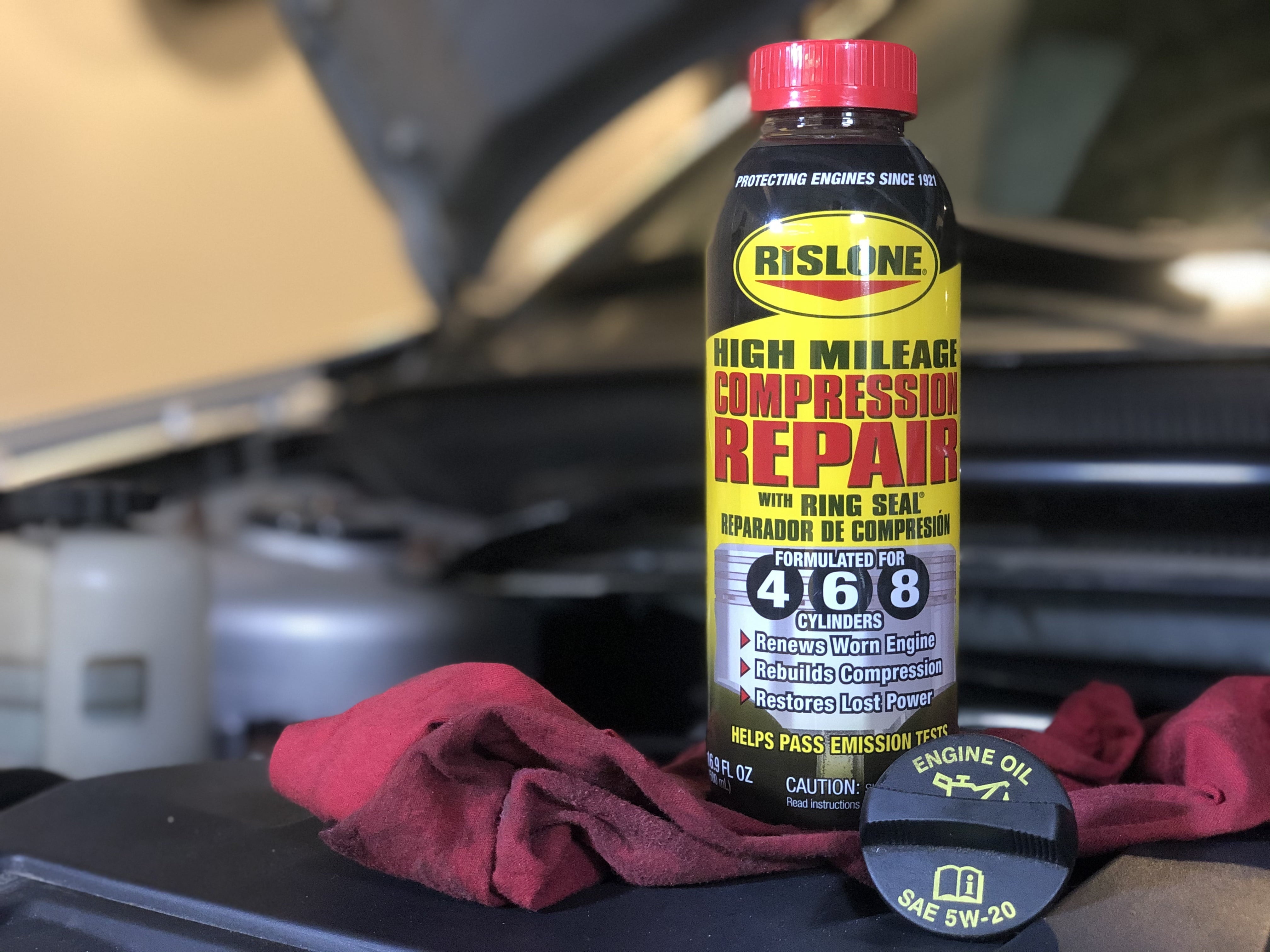 Rislone, 4447 High 4 6 8 Mileage Compression Repair Oil, 16.9 oz