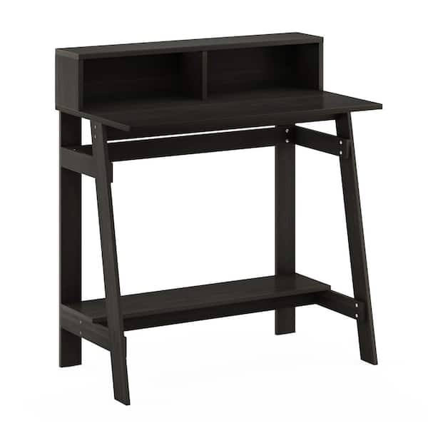 32 in. Rectangular Espresso Computer Desk with Hutch