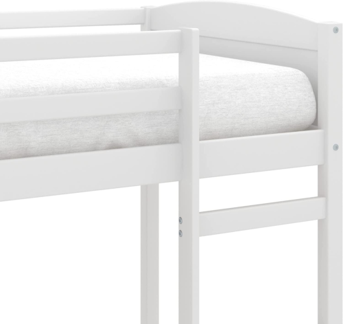 Alexis Twin Loft Bed with Ladder, White