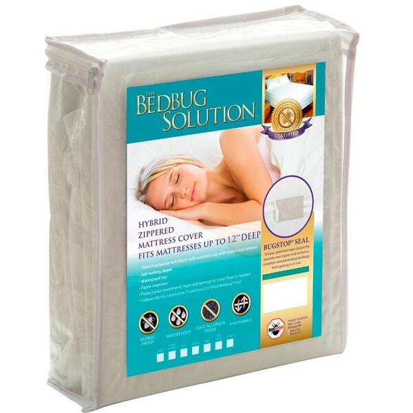 Hybrid King Polyester Knit, Waterproof, Bedbug Proof, Dust Mite Resistant, Breathable Zippered Mattress Protector