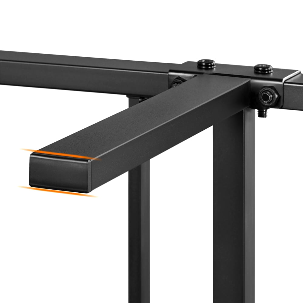 Topeakmart Rustic Metal Bed Frame Slatted Bed Base with Wooden Headboard and Footboard, Twin