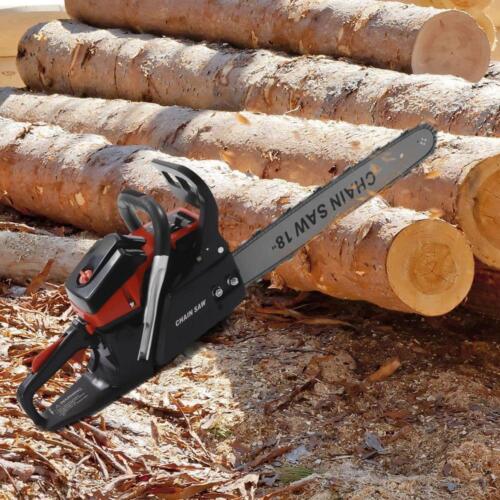 Yiyibyus Gas Chainsaw 18" 58 cc 2-Stroke Rear Handle Chainsaw Power Equipment