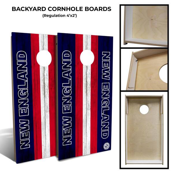 New England Football Cornhole Board Set (Includes 8 Bags)