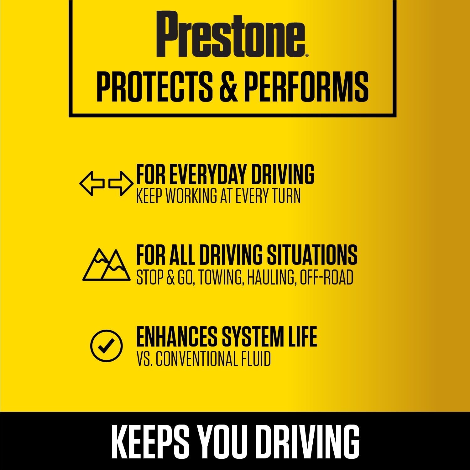 Prestone Universal Power Steering Fluid - 32 fl oz - Anti-Wear, 50,000 mile