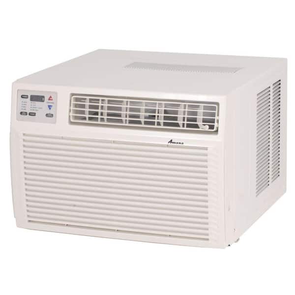 11,200 BTU 230/208 -Volts Window Air Conditioner Cools 600 Sq. Ft. with Heater and Remote in White