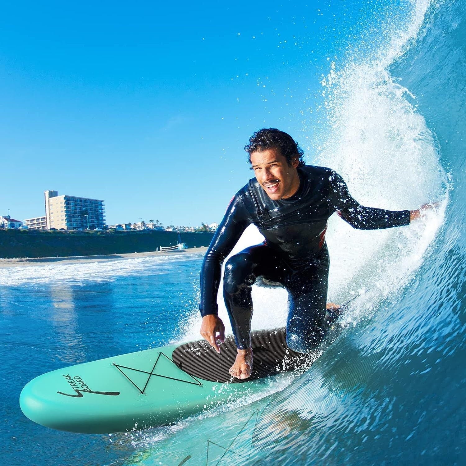 streakboard Inflatable Paddle Board Stand Up Paddle Board SUP with Complete Kit Non-Slip Deck