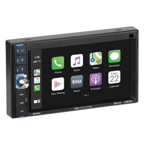 BOSS BCP62 2DIN 6.2" Apple Carplay Digital Media Car Stereo W/ Bluetooth (No Cd)