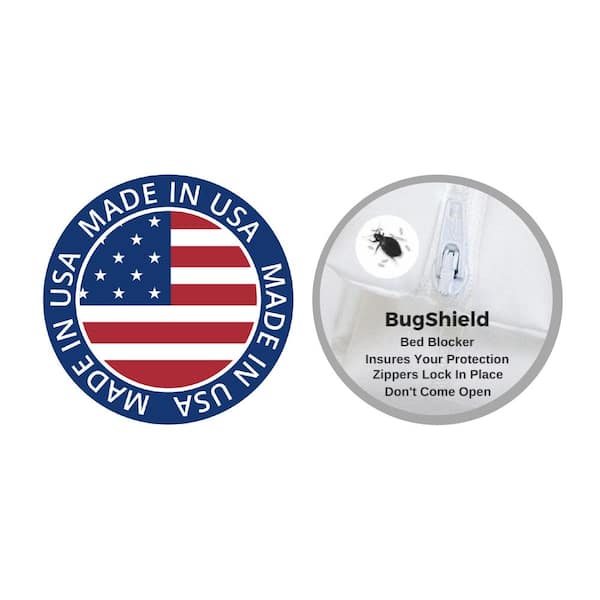 Classic Allergen Polyester 15 in. Deep King Mattress Cover