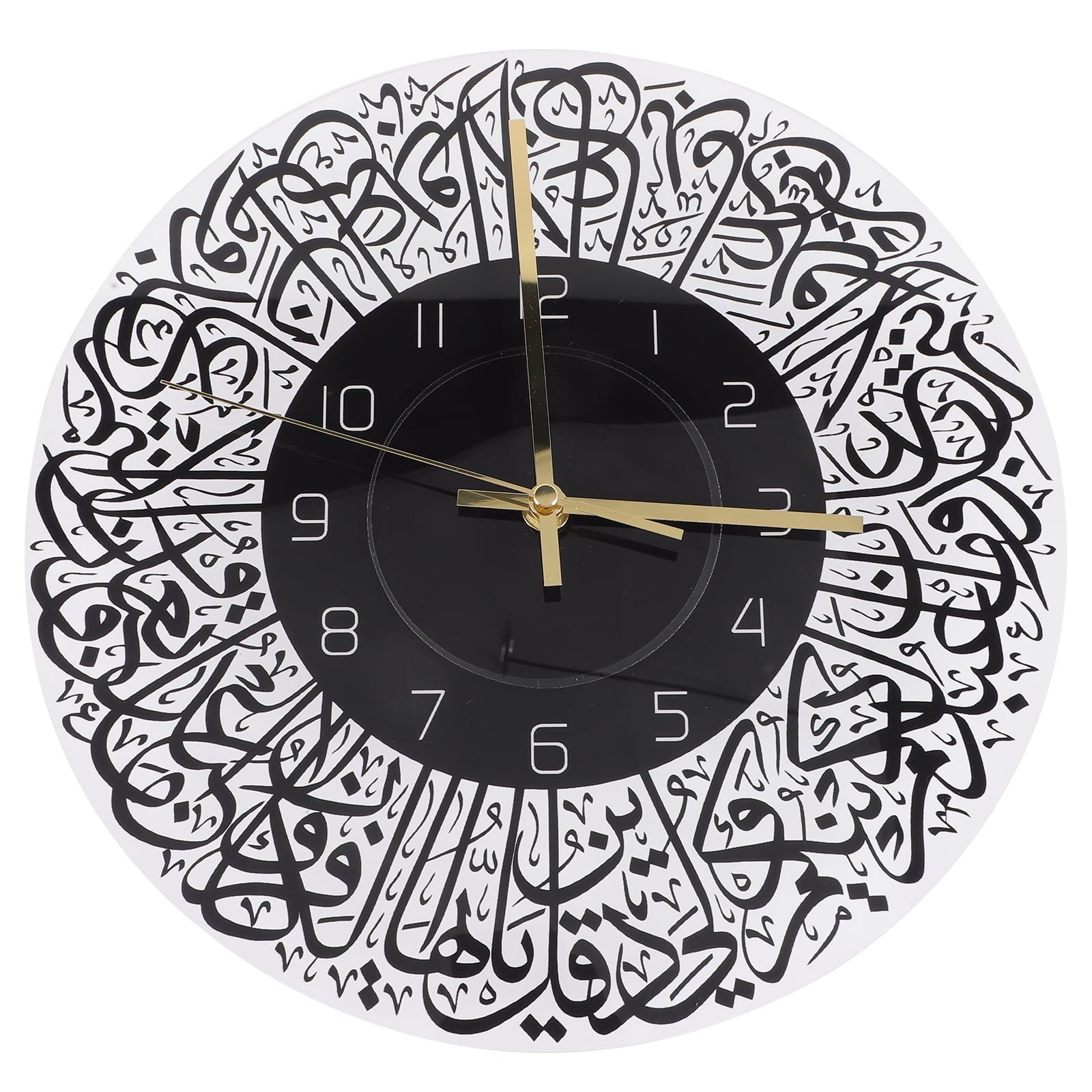 HOMEMAXS Eid Mubarak Wall Clock Mubarak Ramadan Acrylic Wall Clock Acrylic Art Wall Hanging Clock