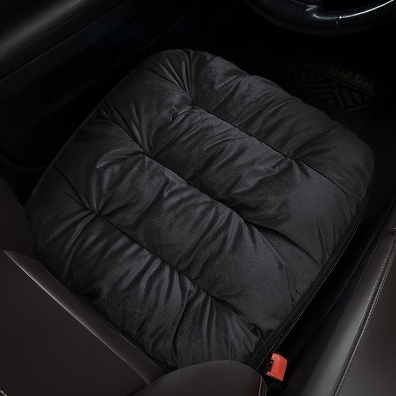 New Warm Cotton Flocking Car Seat Cushion Thickened Plush Free Bundle Single Piece Car Cushion Rear Row Seat Cushion