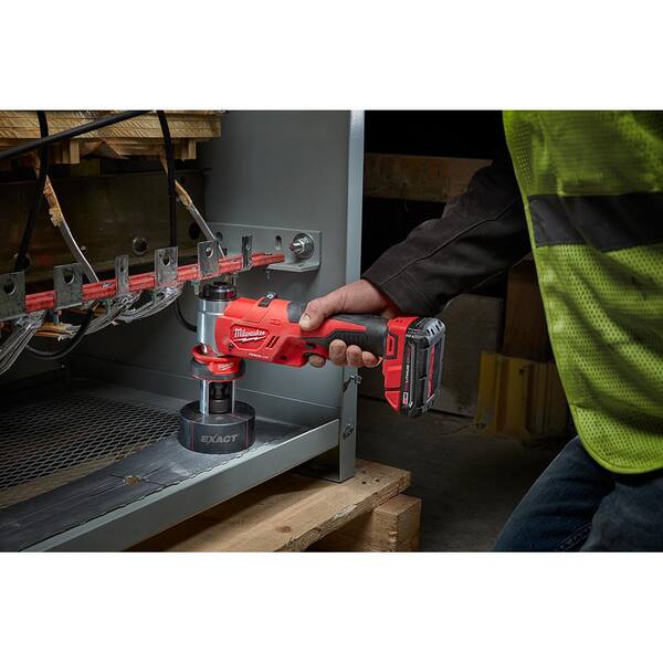 M18 18V Lithium-Ion 1/2 in. to 4 in. Force Logic 6 Ton Cordless Knockout Tool Kit with FUEL Bandsaw