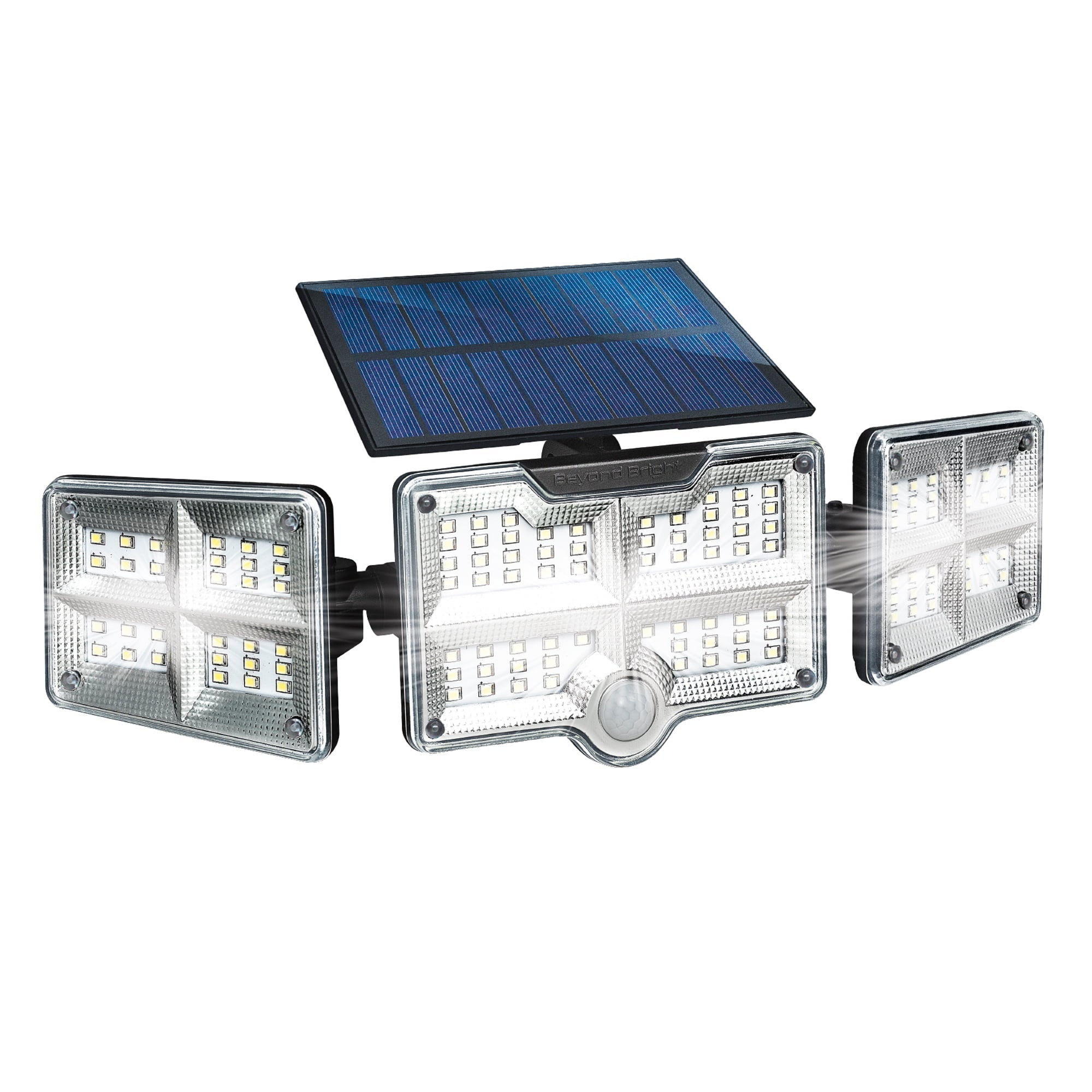 Beyond Bright X3 Motion Activated Ultra Bright Solar Flood Light, 270 Degree Beam Spread.