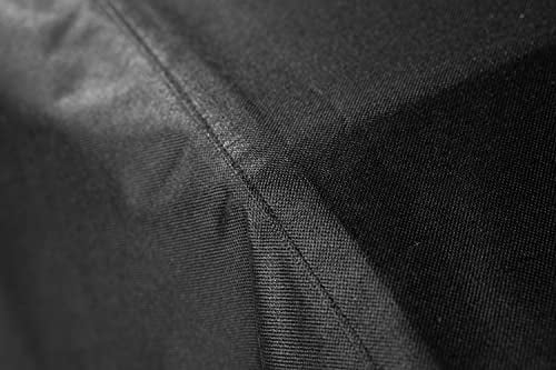 1724 600D Polyester Heavy Duty Flat top Gas Grill Cover Water Resistant Exclusively Fits 22 Griddle Cooking Station Without Hood Black