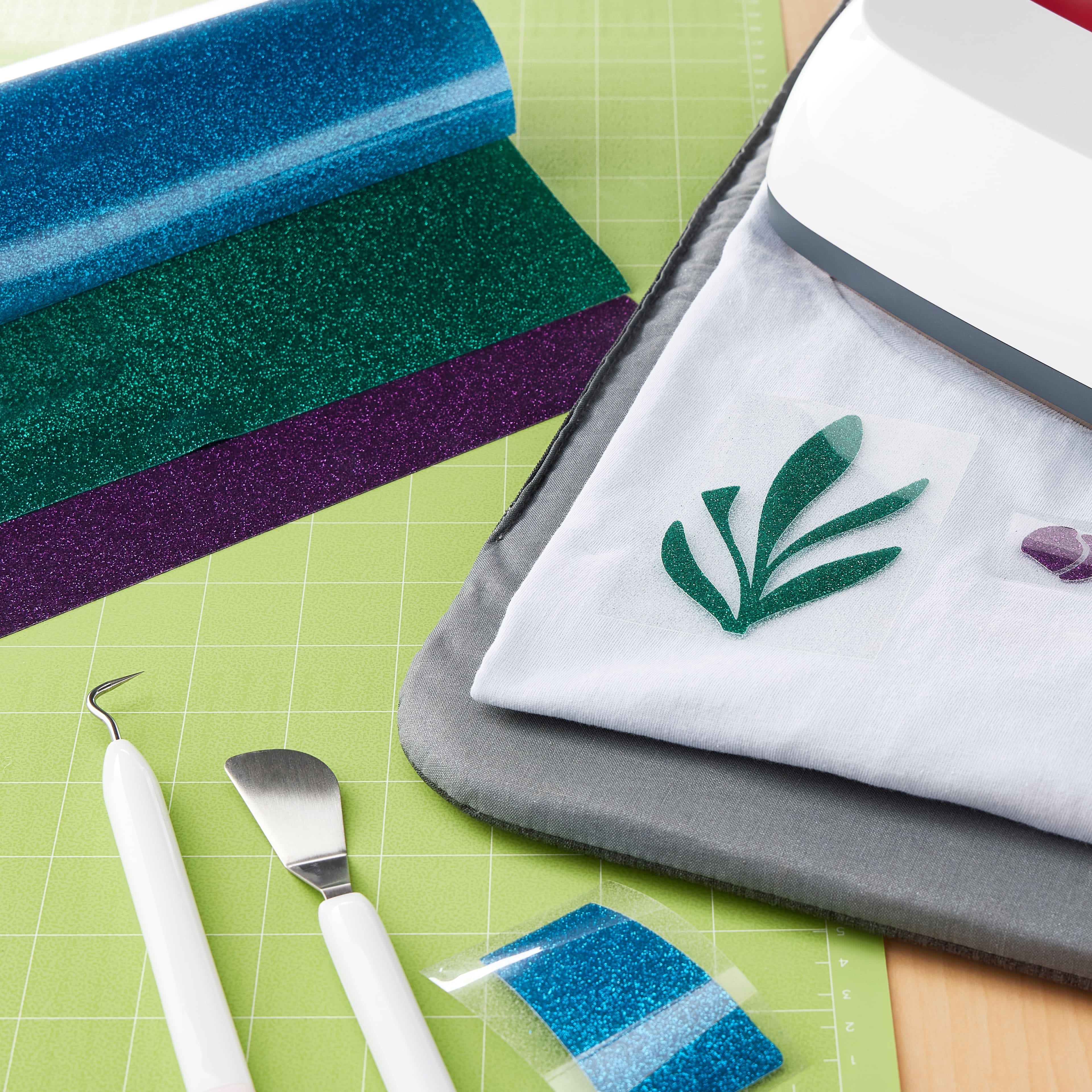 6 Packs: 3 ct. (18 total) Cricut® Glitter Iron-On™ Jewels Sampler