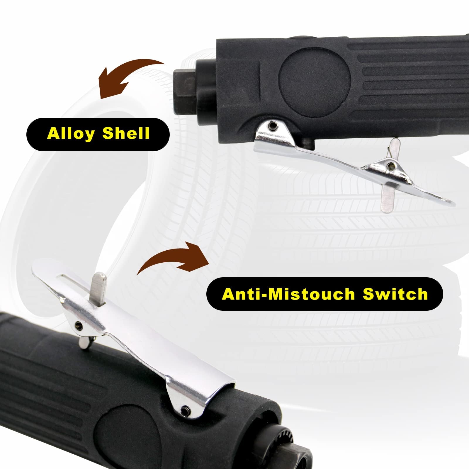 Ryanstar Racing 2500rpm Low Speed Air Tire Buffer Tire Repair Kit Polishing Cleaning Tool 35 mm