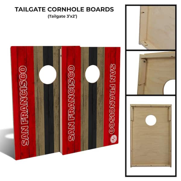 San Francisco Football Cornhole Board Set (Includes 8 Bags)