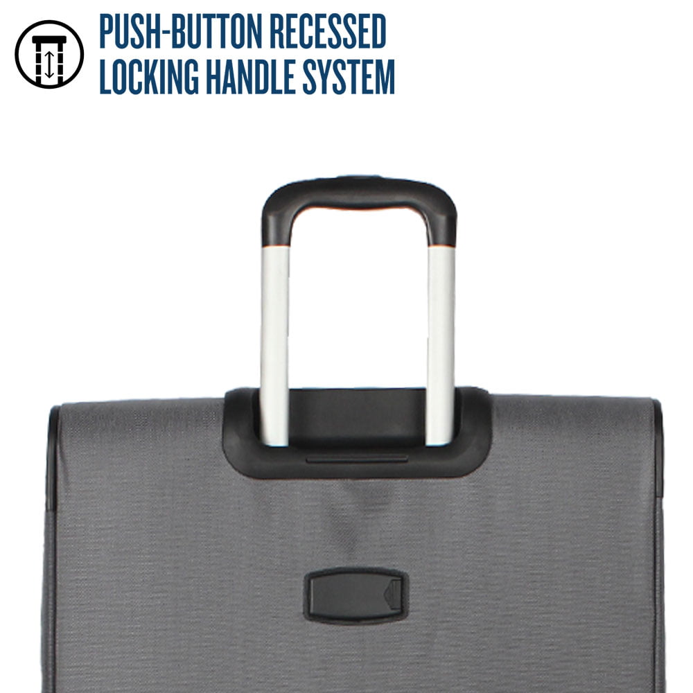 Protege, Arendale Soft Side 32” Jumbo Expandable Checked Luggage, Charcoal