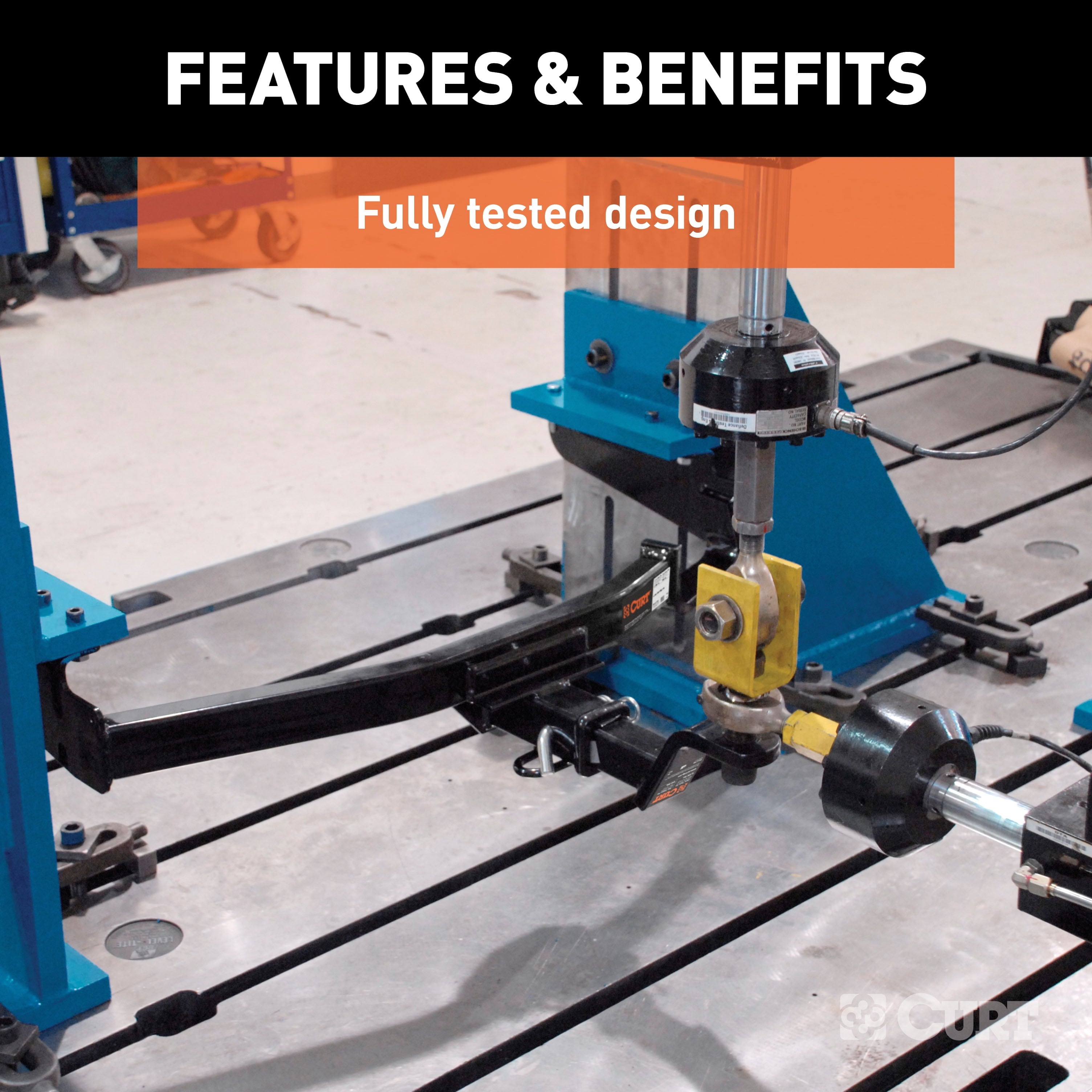 CURT 13393 Class 3 Trailer Hitch, 2-Inch Receiver, Compatible with Select Chevrolet Silverado, GMC Sierra 1500