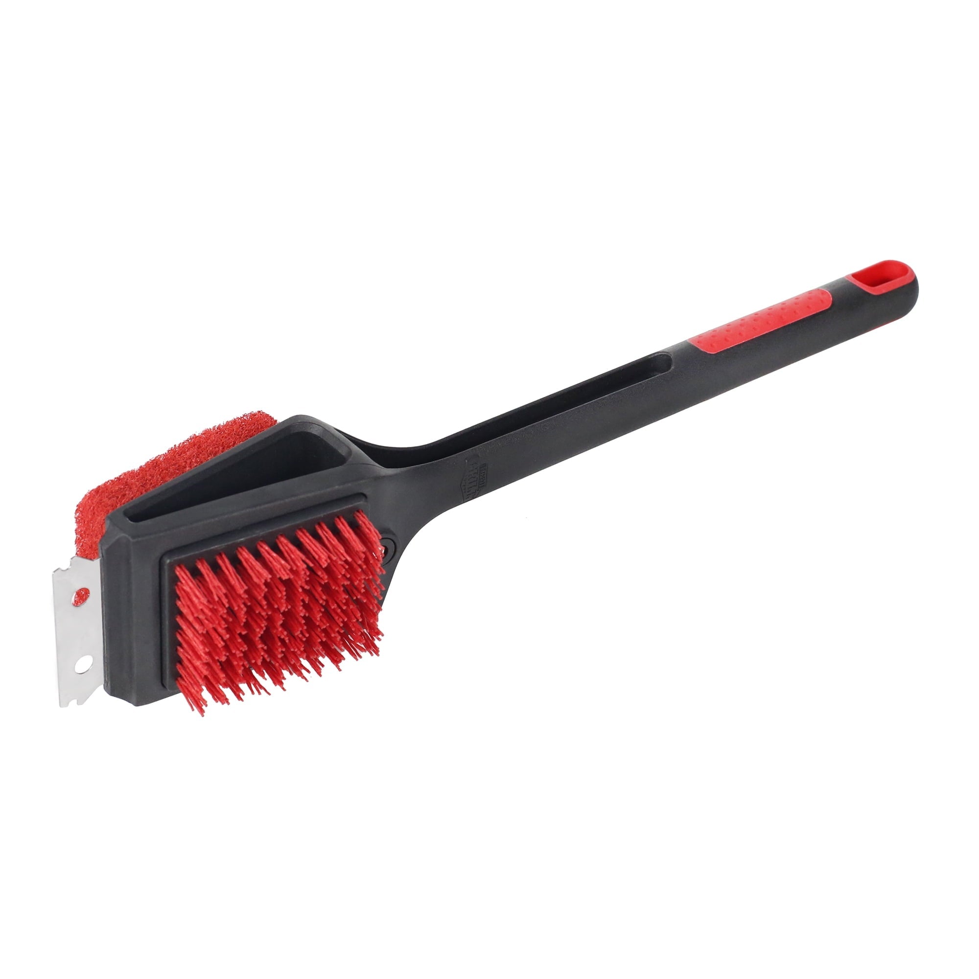 Expert Grill 3 in 1 Cleaning Grill Brush with Stainless Steel Scraper