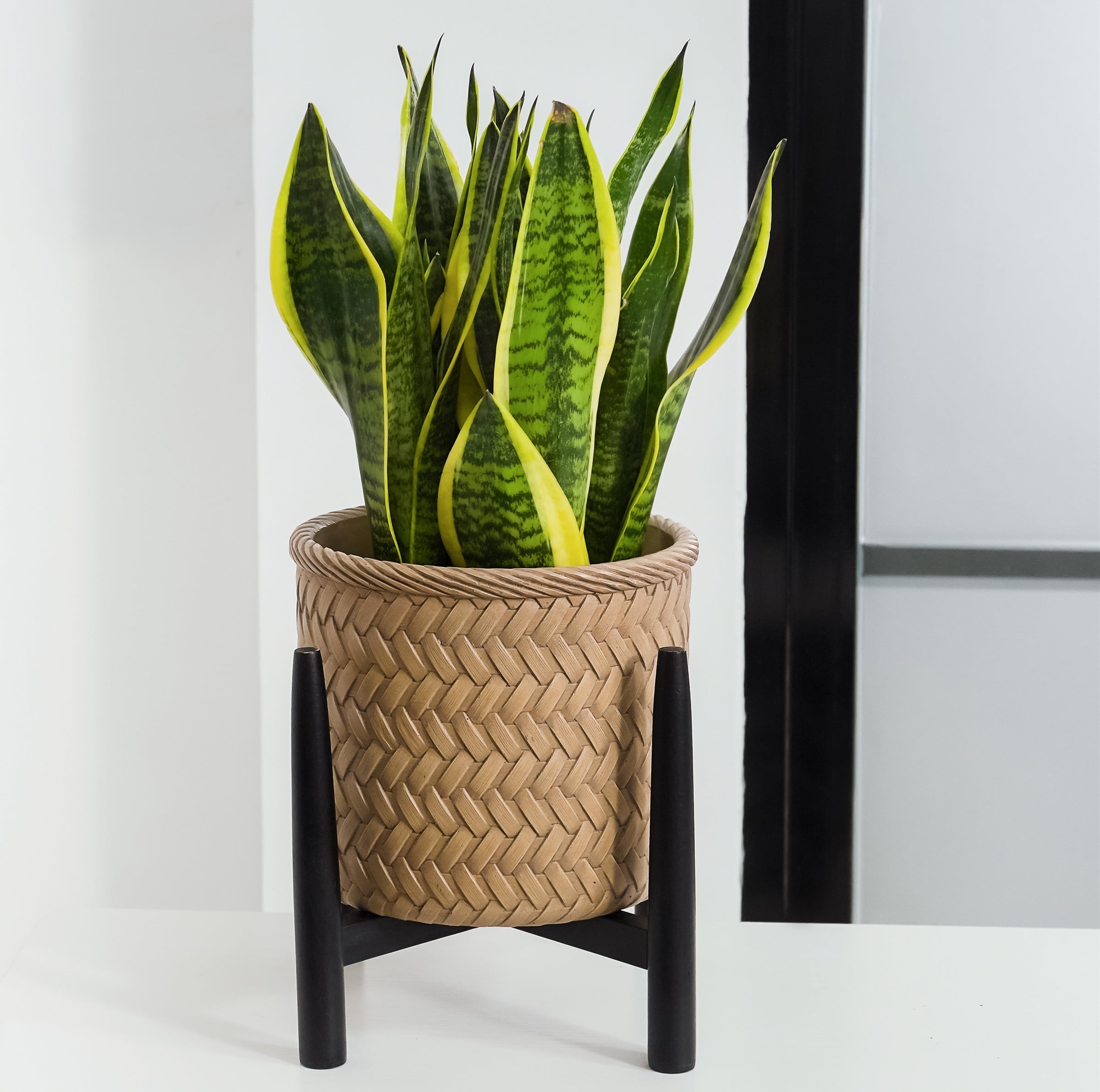 Better Homes and  Gardens Prater  Basket Planter with  Stand