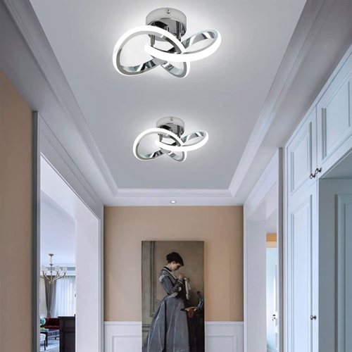 Hallway Light Acrylic Modern LED Ceiling Light Fixtures Cool White 6000K Home