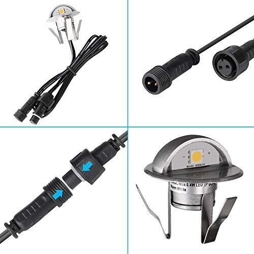 Led Deck Lights Kit12 Pack Low Voltage ฮ1.38 Ip67 Waterproof Stairs Light Outdoo