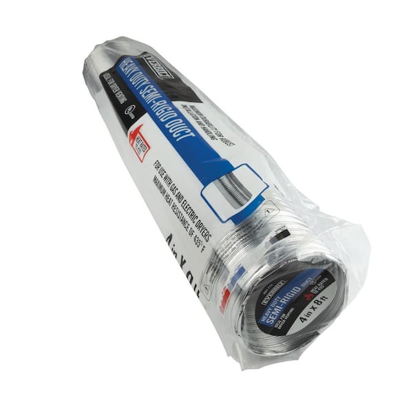 4 in. x 8 ft. Heavy-Duty Semi-Rigid Aluminum Duct