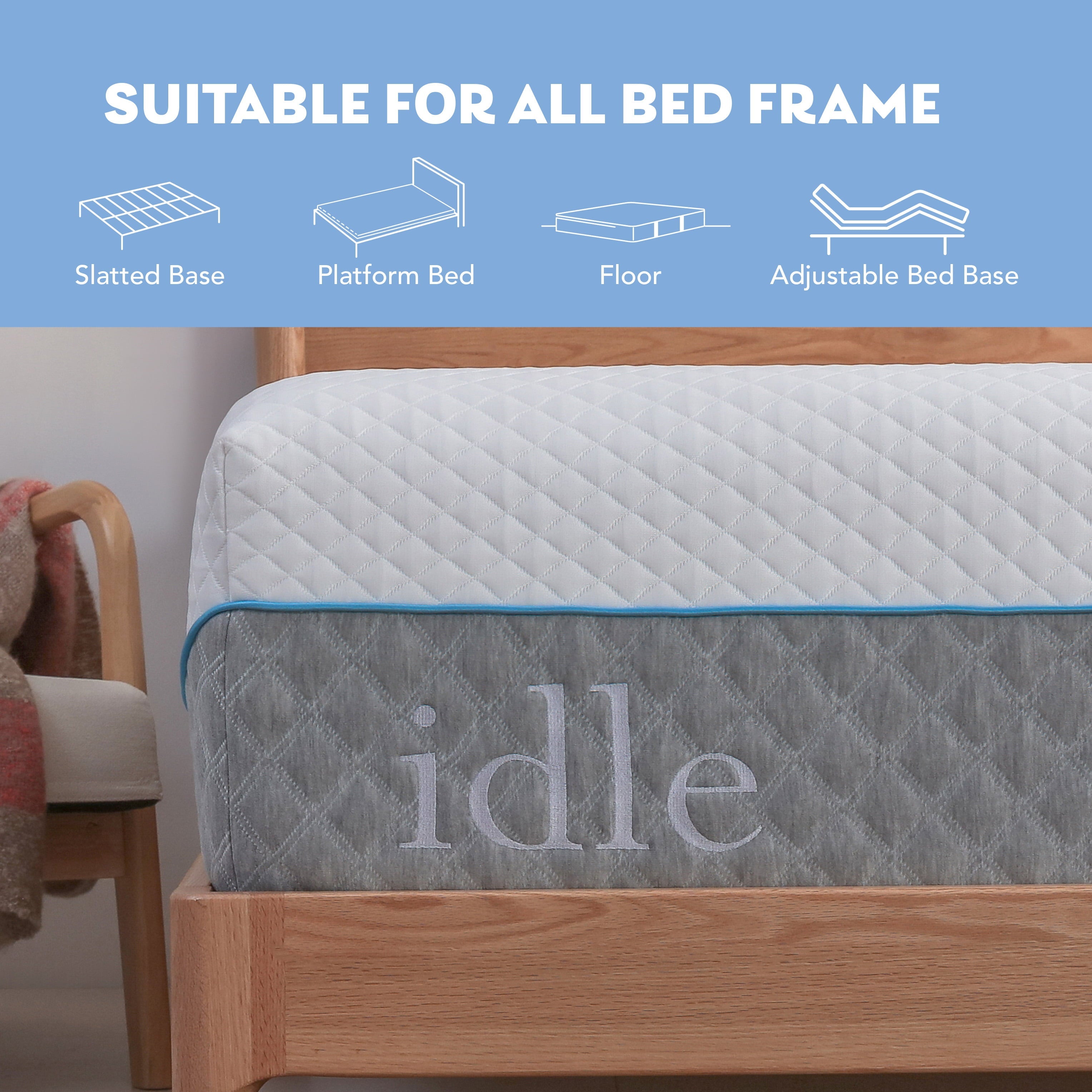 12 inch Gel Memory Foam Mattress, Twin Size Mattress in a Box, Medium