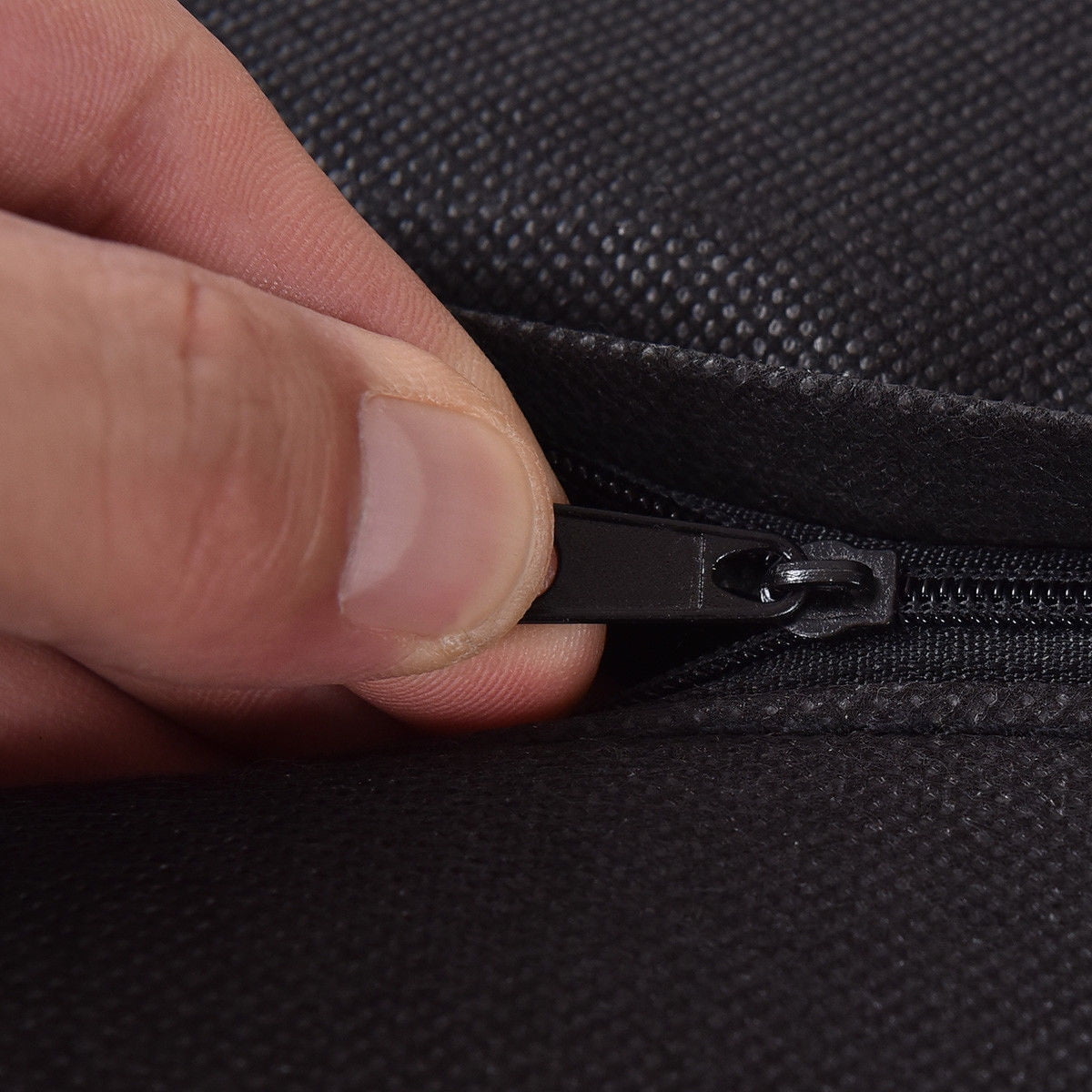 Costway Small Ottoman Footrest PU Leather Footstool Rectangular Seat Stool Red