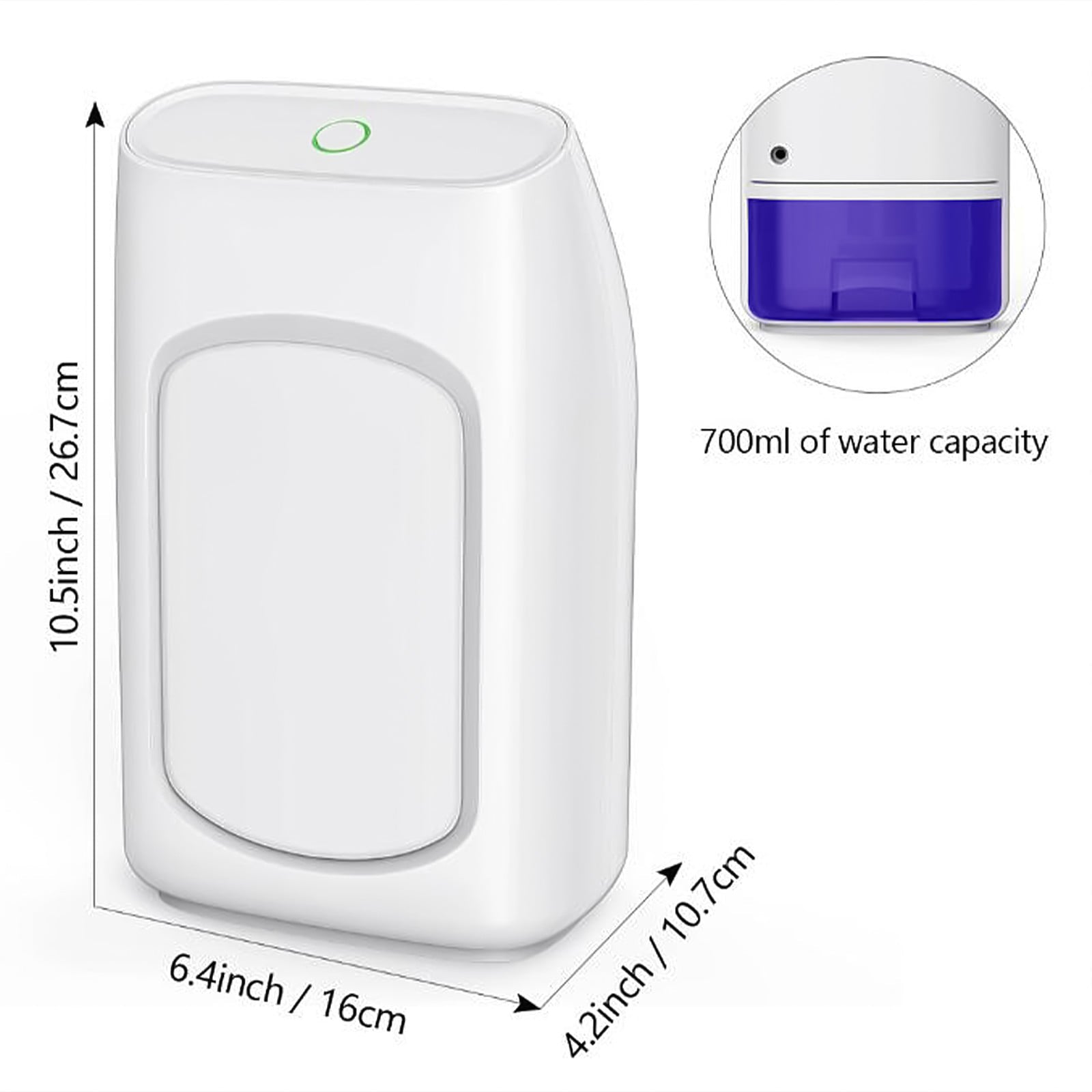 Augper Clearance Dehumidifier for Home, Humidity with Auto Shut off, Auto Drain or Manual Drainage, Water Tank Capacity for Basements, Bedroom, Bathroom