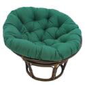 Blazing Needles Twill Solid Papasan Cushion, Papasan Chairs, Forest Green