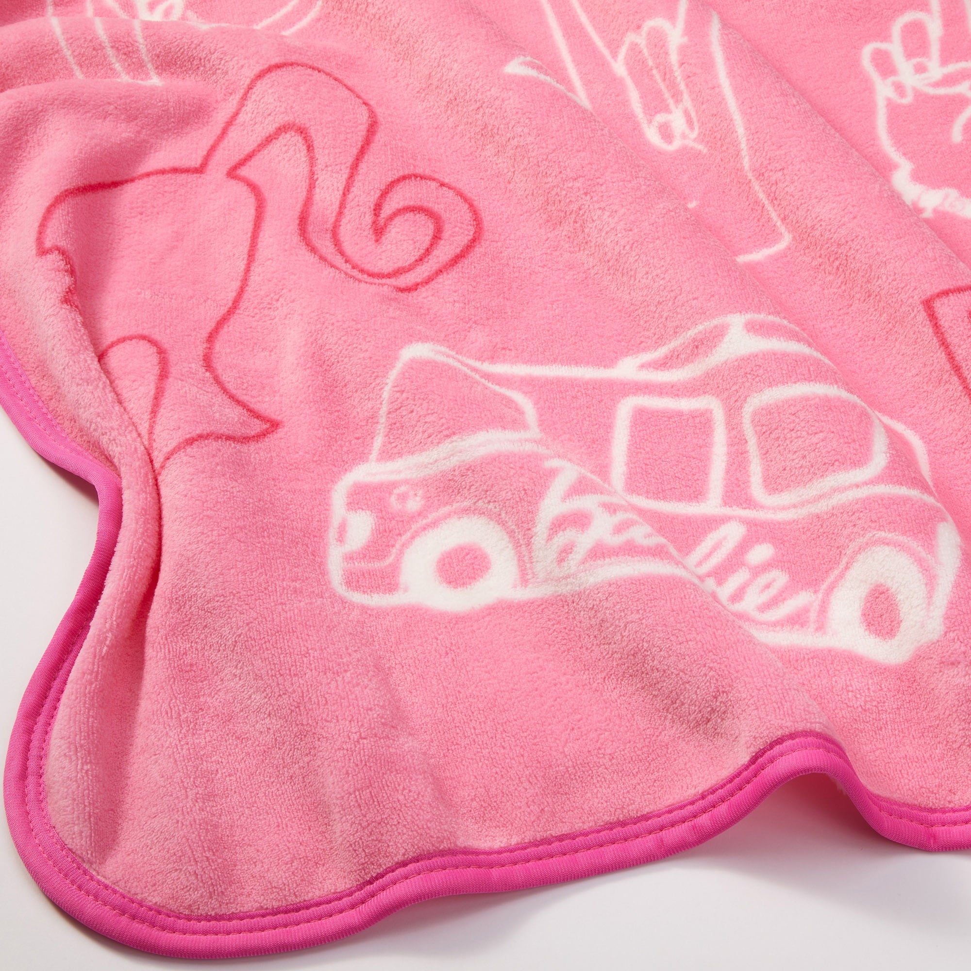 Barbie Kids Fleece Throw, 46 x60 , Pink, Mattel