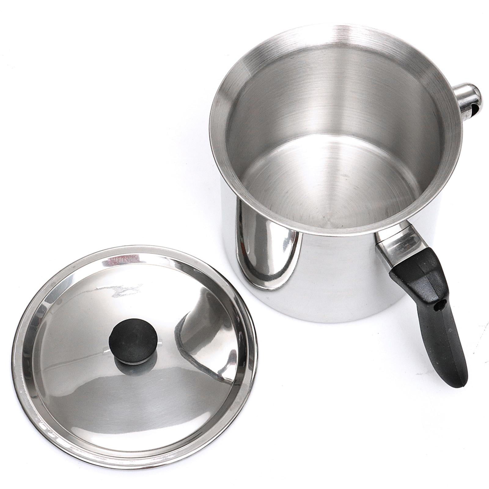 Candle Making Pouring Pot Stainless Steel Double Boilers Dripless Pouring Heat-Resistant Handle Melter Pot,Candle Making Supplies 20x17CM 2.5L