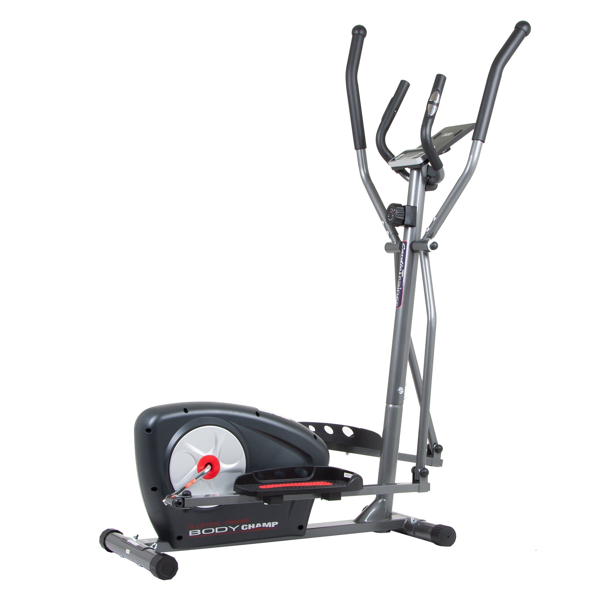 Body Champ BR3151 Elliptical Trainer, Adjustable Tension, Heart Rate, Max. Weight 250 lbs