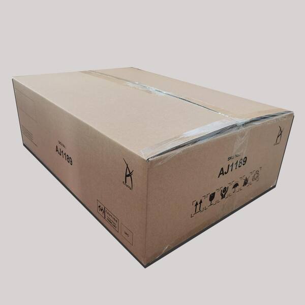 Dark Brown Outdoor Rectangle Stainless Steel Burner Gas Fire Pit 40,000 BTU PE Rattan Gas Fire Table with Tile Tabletop