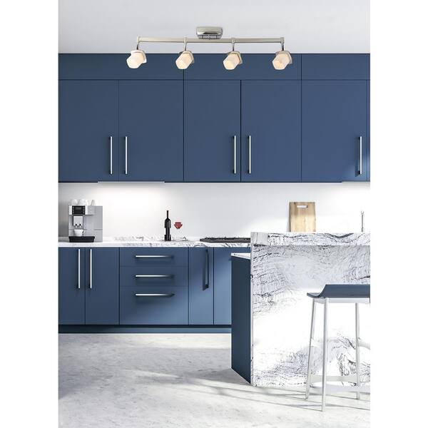 Hogan Ridge 2.9 ft. 4-Light Chrome Integrated LED Fixed Track Lighting Kit