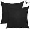 2Pcs Decorative Solid Color Throw Pillow Simple Square Covers Cushion Case Indoor Living Room Outdoor Garden Shell Pillow Case for Car Sofa Bed Couch