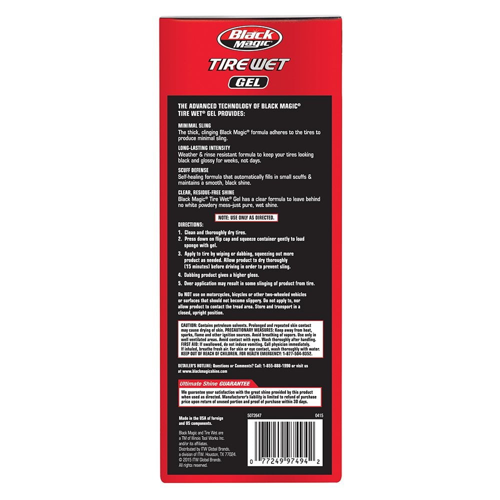 Black Magic Tire Wet Gel, 16 oz. Tire Shine - 5072647W