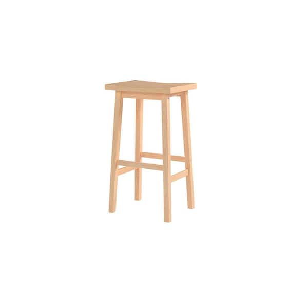 16.33 in. x 12.63 in. x 24.00 in. Brown Wood Kitchen, Table, and Bar Counter Stool