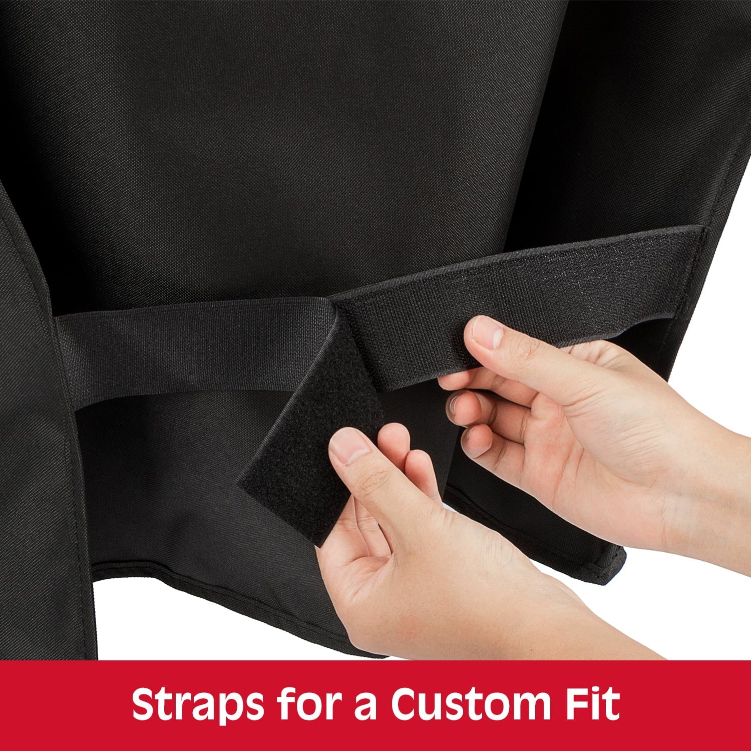 Unicook Gas Grill Cover 55 inch, Heavy Duty Waterproof, BBQ Cover for Grills up to 53-in Width, Black