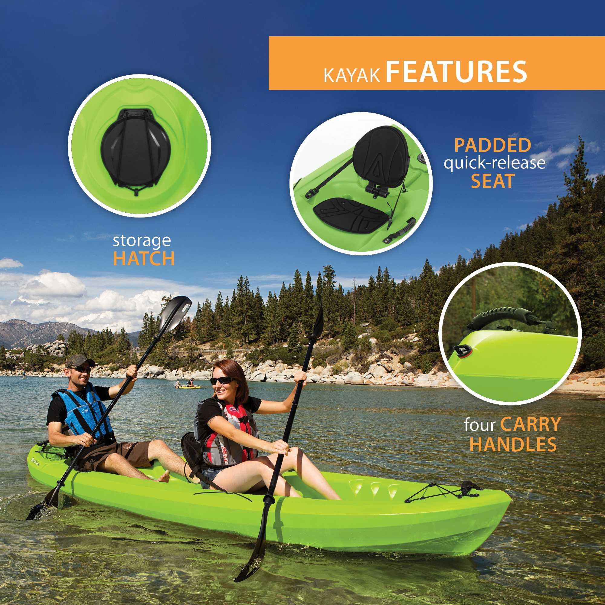 Lifetime Spitfire 12T Tandem Kayak, Lime Green - 90476