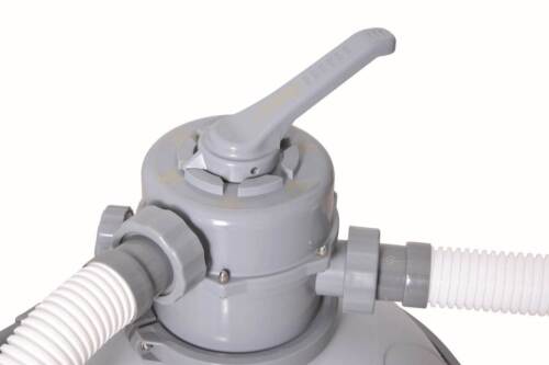 Bestway 24' x 12' x 52" Power Steel Rectangular Above Ground Pool Set (Used)