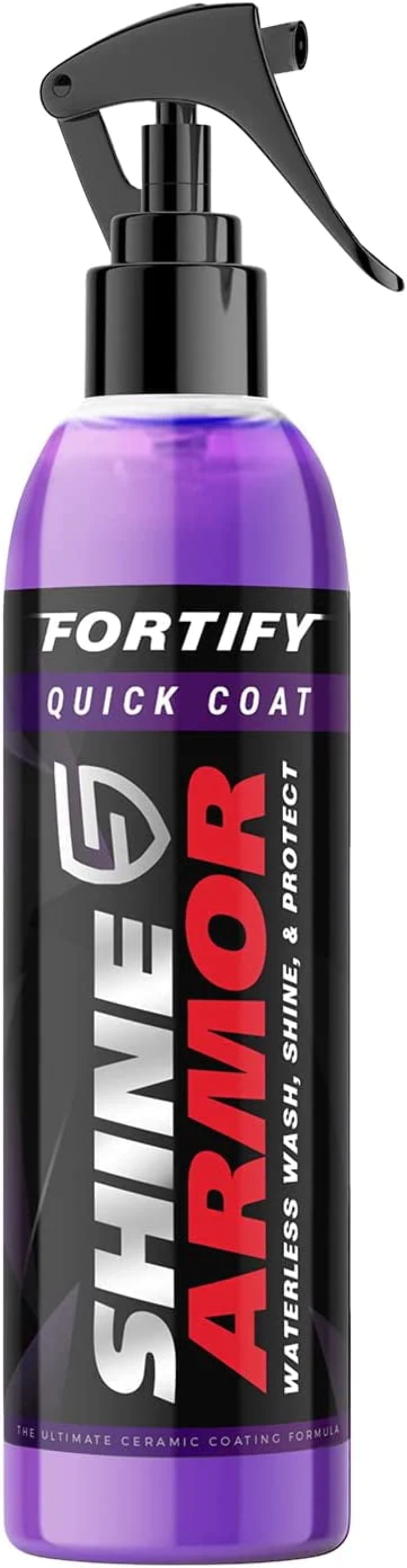 SHINE ARMOR Ceramic Coating Fortify Quick Coat Car Wax Polish Spray Waterless NO SPRAY NOZZLE