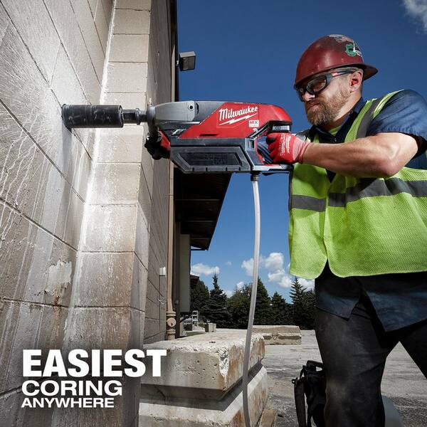 MX FUEL Lithium-Ion Cordless Handheld Core Drill Kit with Stand, 2 Batteries and Charger