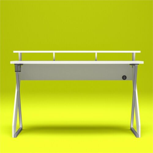 NTense Xtreme Gaming Desk with Riser in White
