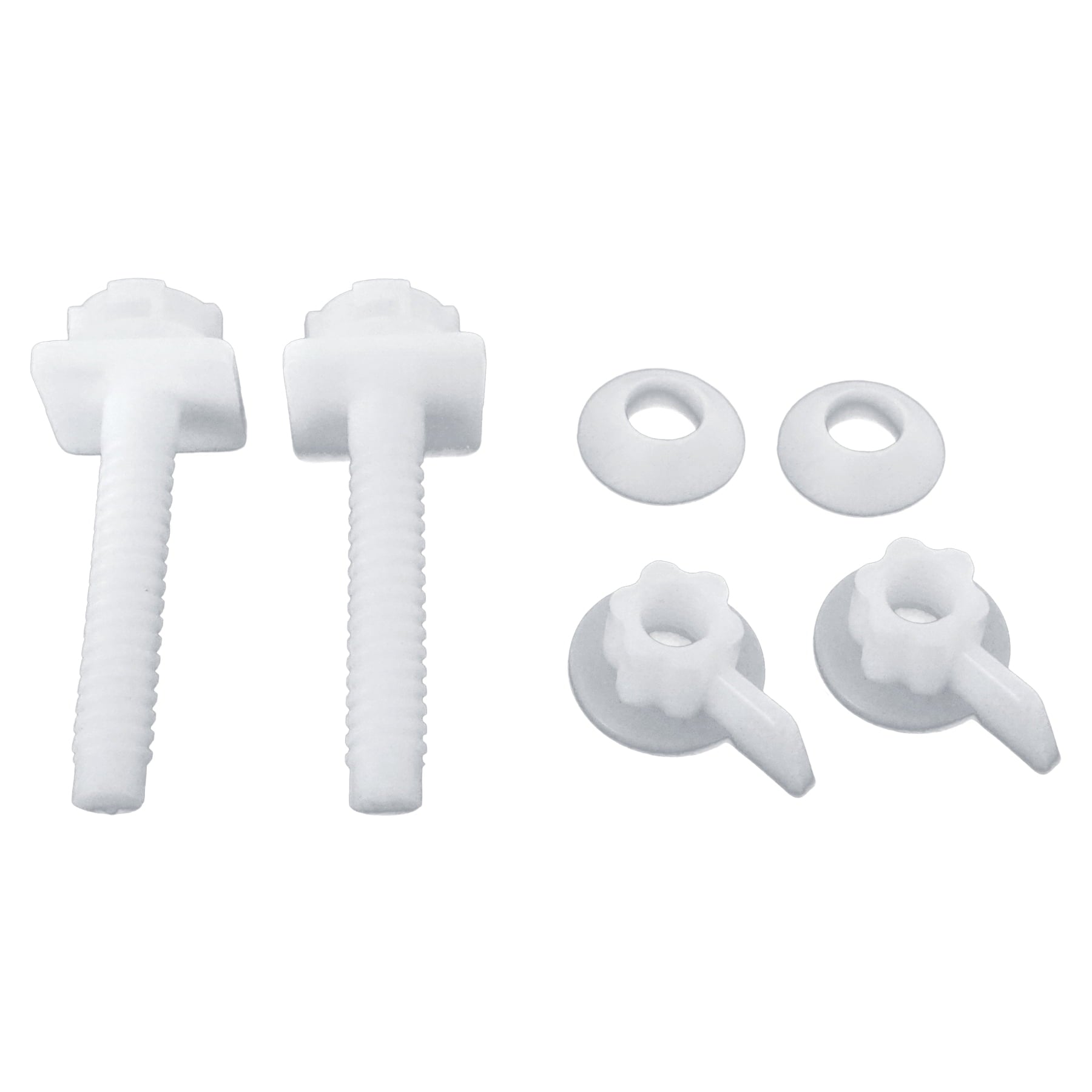 Mainstays White Round Plastic Toilet Seat, Easy off